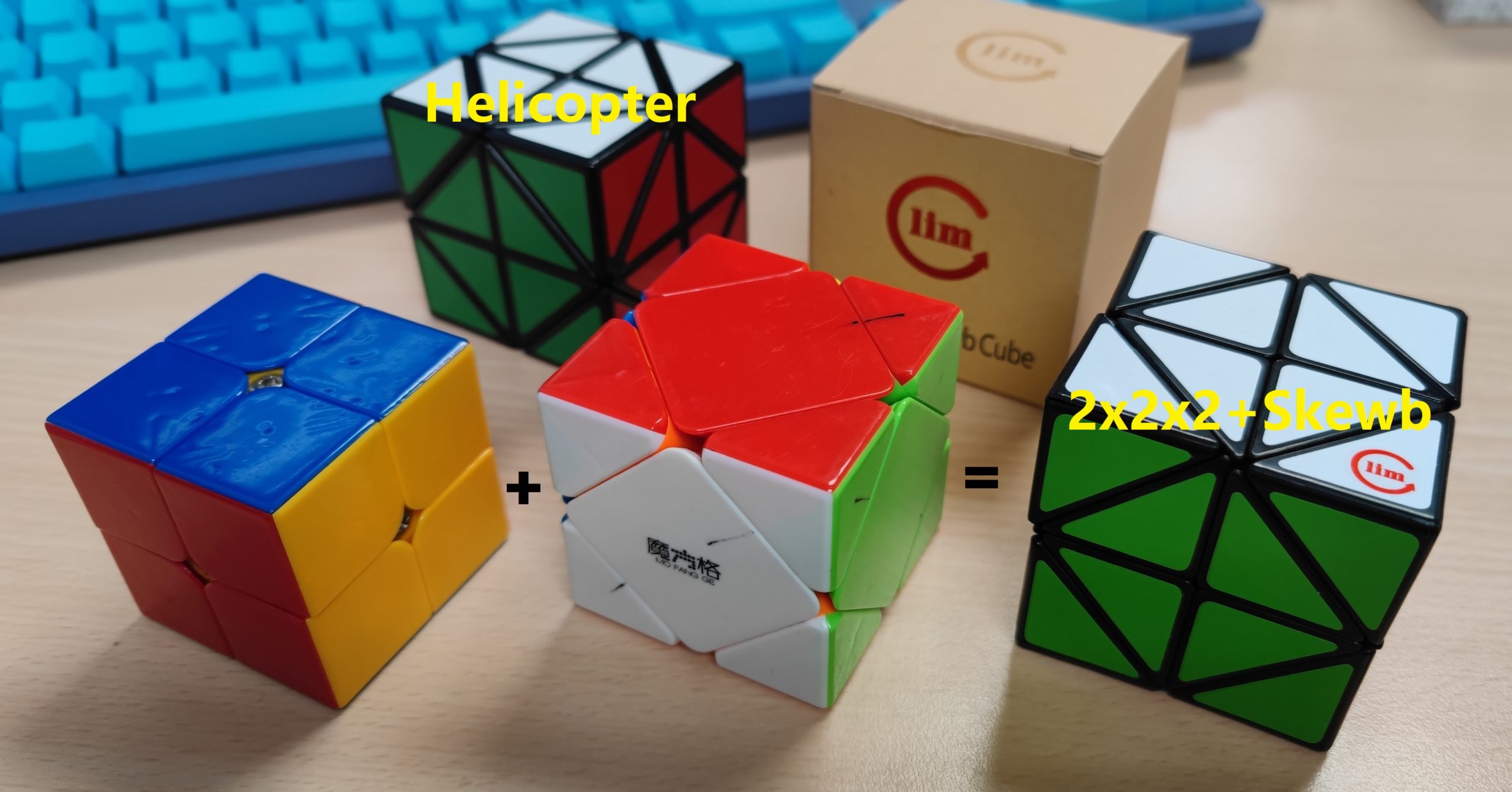 Read more about the article 方是二階+斜轉魔方(WonderZ 2x2x2 + Skewb)