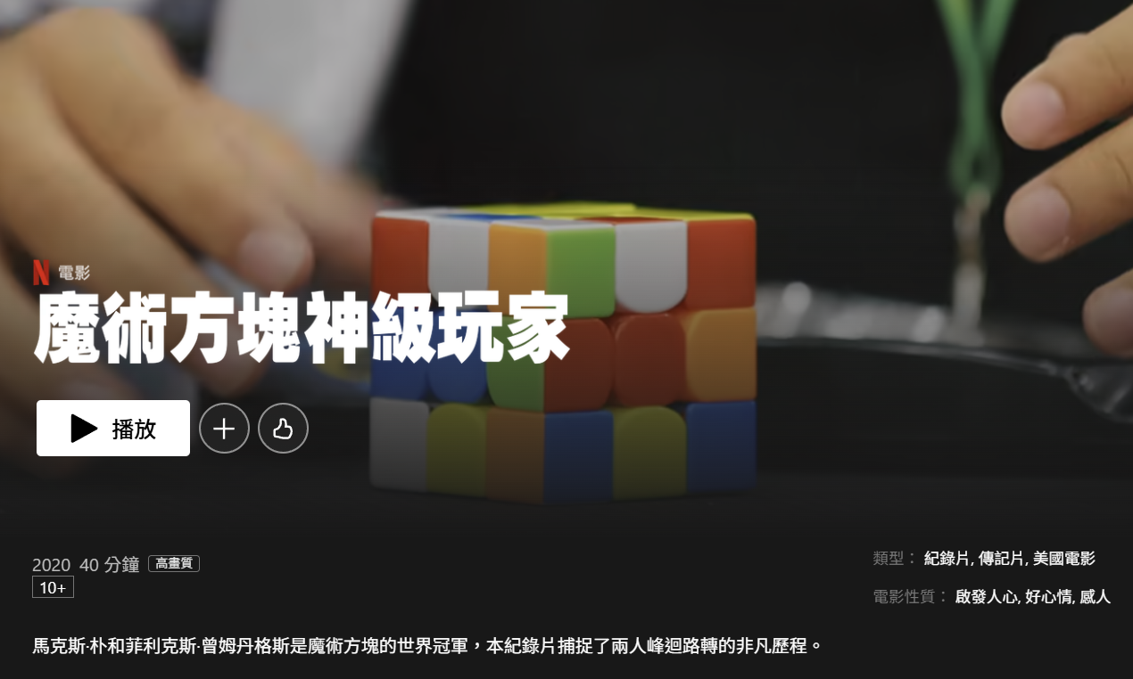 Read more about the article Netflix – 魔術方塊神級玩家